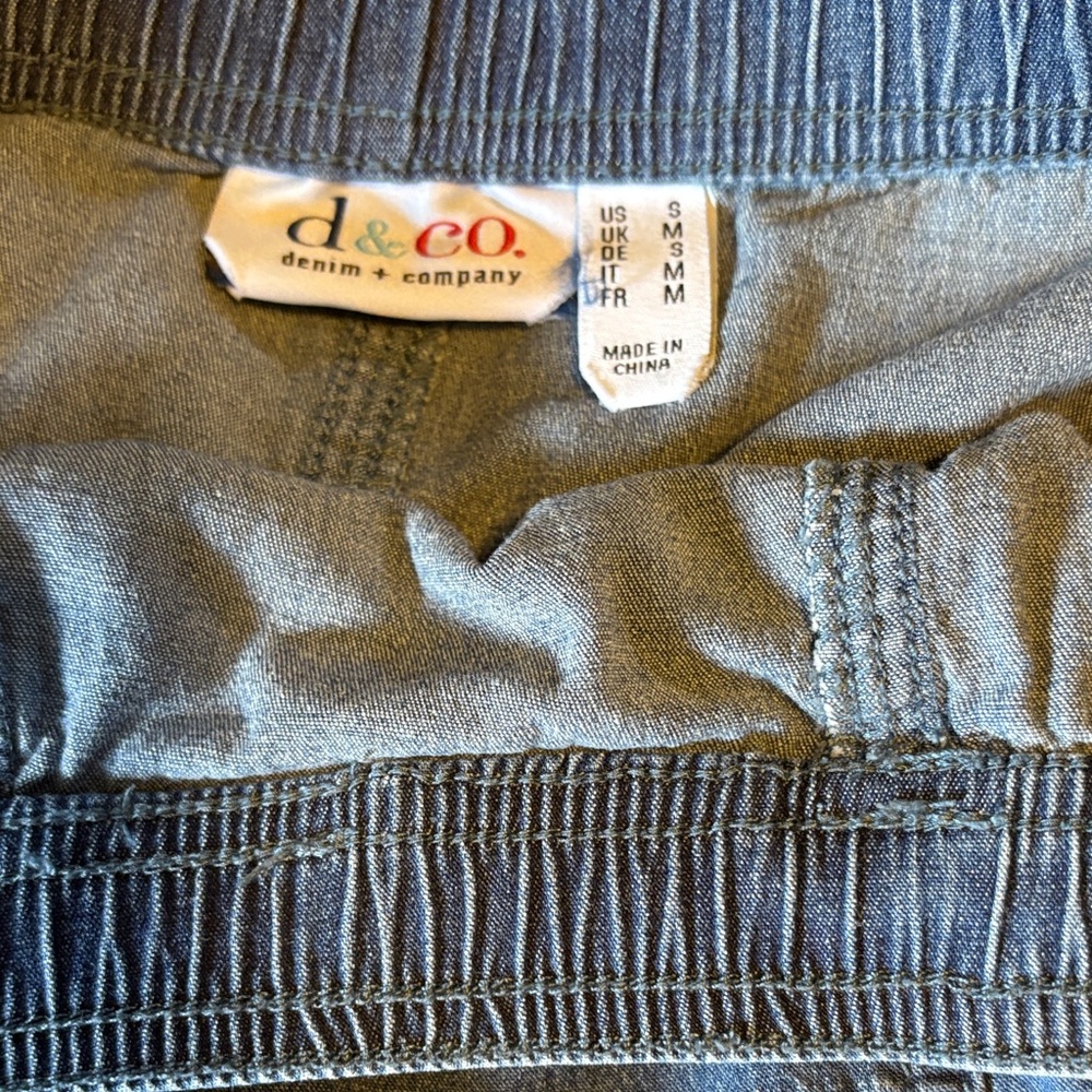 Classic Blue A-Line Denim Skirt - Picture 2 of 5